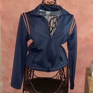 Nike Women's Bomber Jacket in Navy and Orange